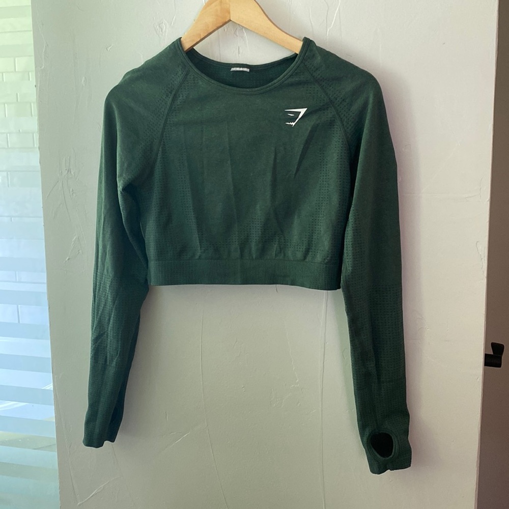 GymShark Seamless Crop Top, M